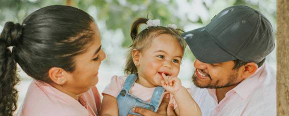 Young family with child